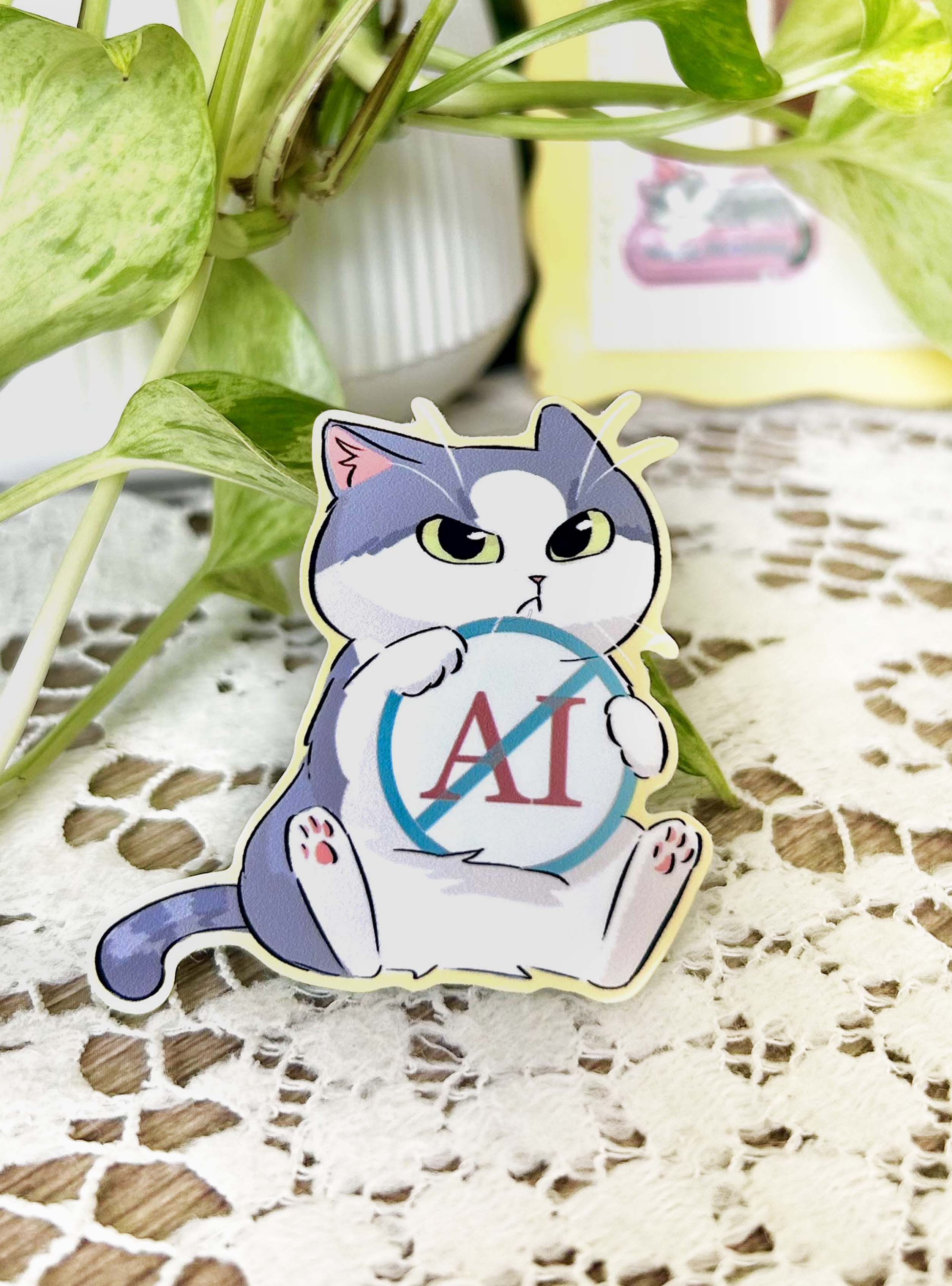 Weatherproof No Ai Sticker
